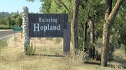 Hopland Welcome Sign