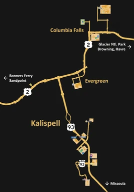 Kalispell map