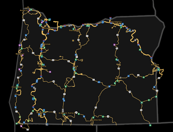 Oregon map