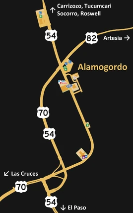 Alamogordo map