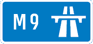 UK M9 sign