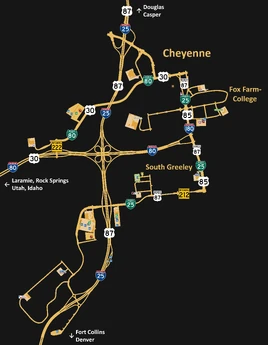 Cheyenne map