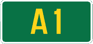 UK A1 sign