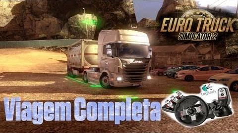 Euro truck Simulator 2 - Viagem levando combustível completa! Logitech G27