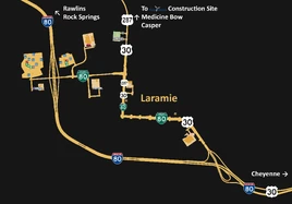 Laramie map