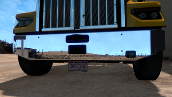 Truck license plate