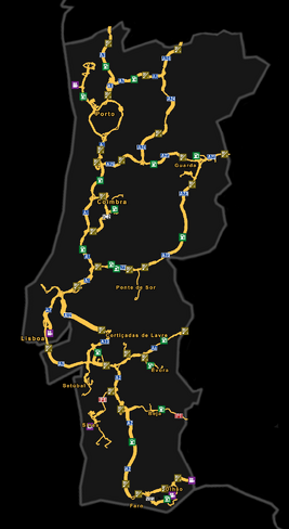 Portugal map