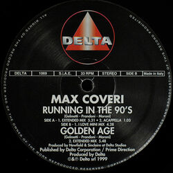 Max Coveri – Running In The 90's / Golden Age – Vinyl (12