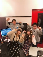 From left to right: FN2, あき, Cocoa and DJ Command.