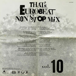 【10枚セット】That's Eurobeat Vol.1〜Vol.10 That's Eurobeat Non Stop Mix Vol. 10 | Eurobeat Wiki | Fandom