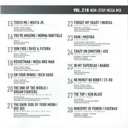 スーパーユーロビート VOL.219 Super Eurobeat Vol. 219 - Non-Stop Mega Mix – CD