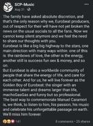 SCP Music message on Facebook about Manuel's death.[5]