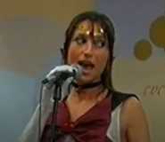 Vecchini as Sailor Pluto in the live performance of Go Cosplay.