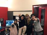 From left to right: 長尾ちえみ, DJ Command, Massimiliano D'Avorio and FN2.