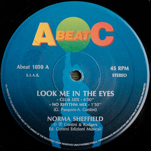 LOOK ME IN THE EYES／NORMA SHEFFIELD(12) Norma Sheffield - Look Me in the Eyes (Abeatc 12