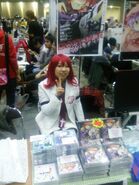 Tsuu at the Autumn Reitaisai 2 event (cosplaying as Raiko Horikawa).
