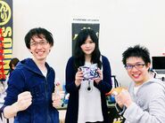 From left to right: FN2, Setsunan and DJ Command.