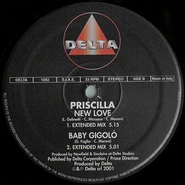 Vinyl side B, "New Love" with "Baby Gigoló"