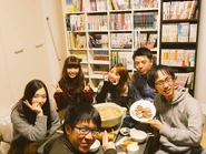 From left to right: LAN.na, Cocoa, DJ Command, 長尾ちえみ, 荒巻 and FN2.