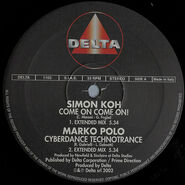 Vinyl side A, with "Come On Come On!"