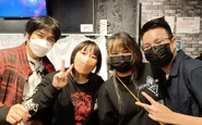 From left to right:壬琴, つぅ, Slothington and DJ Timotei.