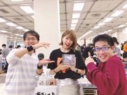 From left to right: FN2, Kanae Asaba and DJ Command.