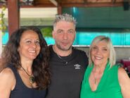 Delfino junto a Roberto Gabrielli y Elena Ferretti.