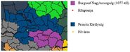 Burgund Nagyhercegség térkép - kész