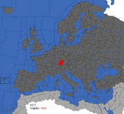 "Map showing Würtemberg's starting position"