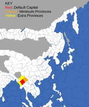 "Map showing provinces that can form Myanmar "