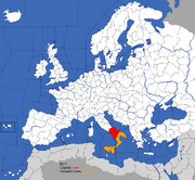 "Map showing Naples's starting position in 1773 and 1795"