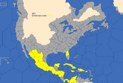 "Map showing Spain's Central and North American possessions in 1617"