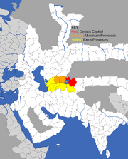 "Map showing provinces that can form Uzbek Kaganate "