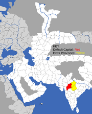 "Map showing provinces that can form Malwa"