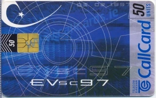 A callcard issued by RTE to celebrate Eurovision 1997