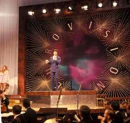 The contest was broadcast in colour for the first time