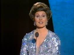 Angela Rippon, the presenter.