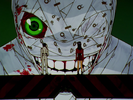 Misato et Hyuga devant l'Unité-01 sans son armure