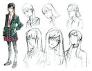 Concept art de Mari Makinami Illustrious par Yoshiyuki Sadamoto