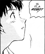 Shinji in the manga