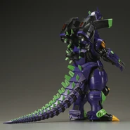 Godzilla vs Evangellion Toho 30cm series Godzilla Type 3 Kiryū Heavy Arms 2002 Edition: EVA-01 Color.