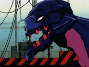 The Angel Bardiel takes over Evangelion Unit-03