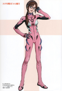 Another artwork of Mari in her 06 Plugsuit, as drawn by Hidenori Matsubara.