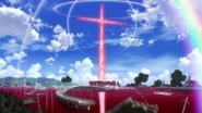The Seventh Angel's explosion and battle aftermath in Rebuild of Evangelion