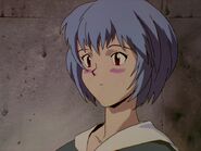 Rei Ayanami está sonrojada