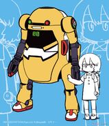 MechatroWeGo Zerogōki and Rei, illustrated by Keiichi Arawi.