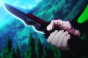 Unit-01's Progressive Knife in Rebuild of Evangelion