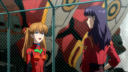 Misato meets Asuka. [RB2]