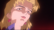 Ritsuko before getting shot by Gendo