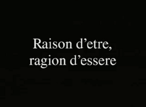 Ragion d'essere